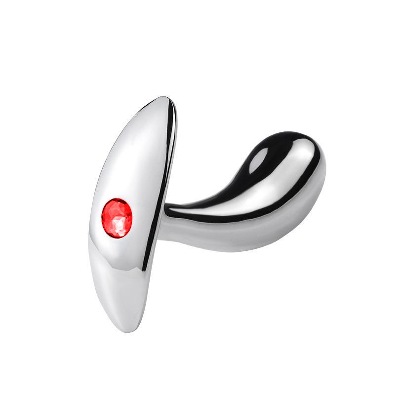 Gebogener Aluminiumlegierung Anale Plug für Männer und Frauen - G-Punkt Stimulation Erotisches Spielzeug
