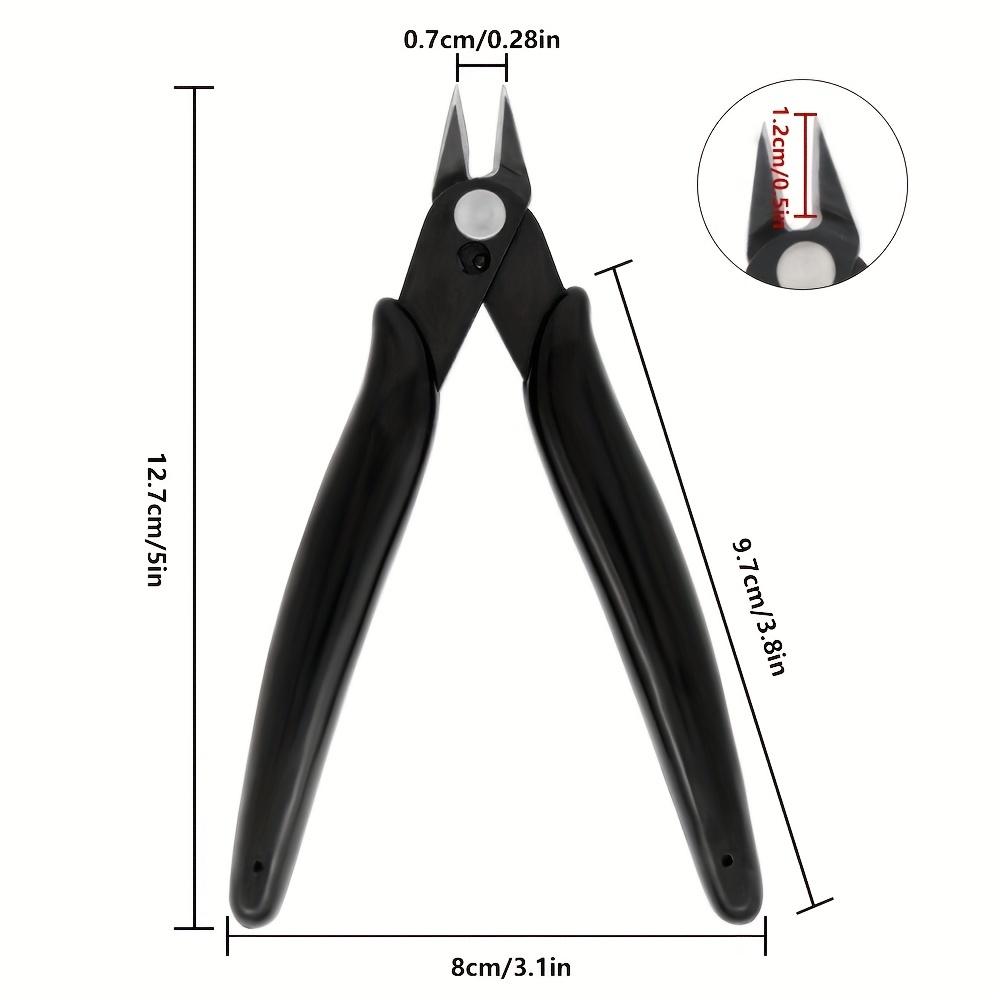 2Pcs Mini Nose Cutting Plier Electrical Wire Cable Cutter Metal Side Snips Flush Pliers Convenient Durable Tool