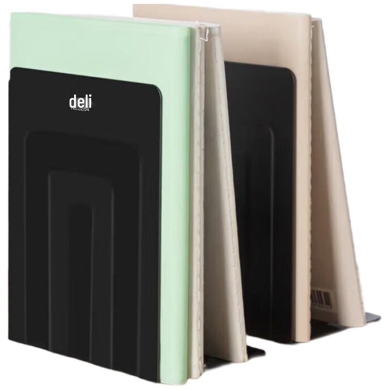 Deli 9264 Black Iron Bookends