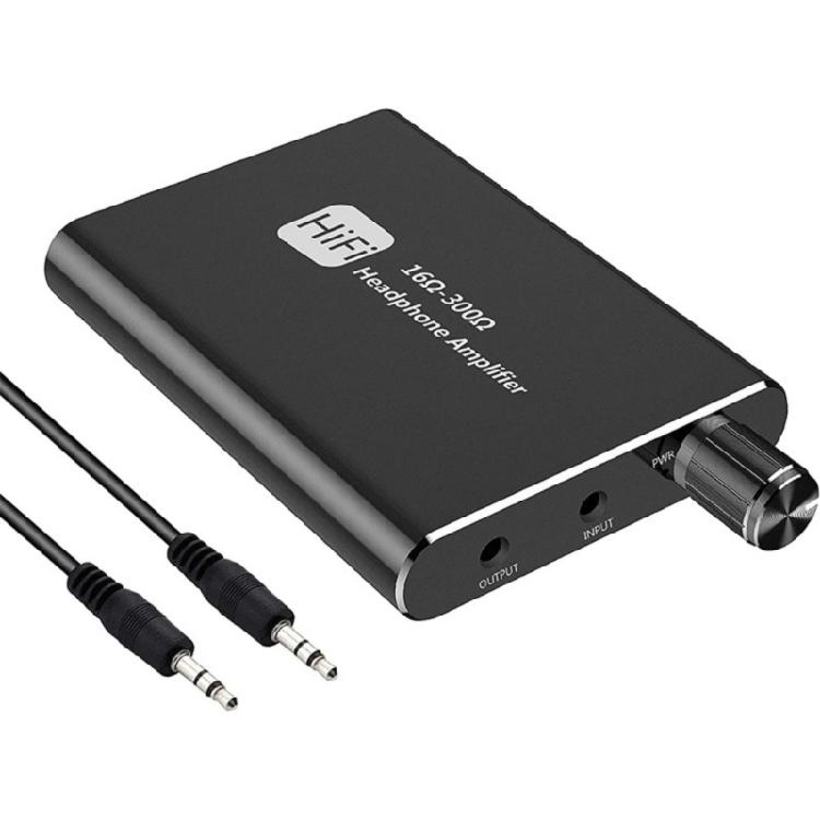 Aluminum Alloy Headphone Amplifiers HiFi Sound Double Gains Switches Adjustable Bass Noise Cancelling Rechargeable Mobile Solution