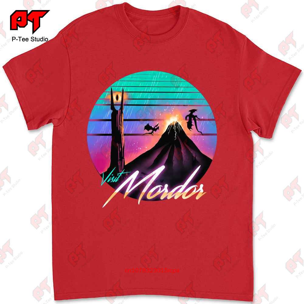 Visit Mordor Base Of The ArchVillain Sauron Tshirt MDJ8 S