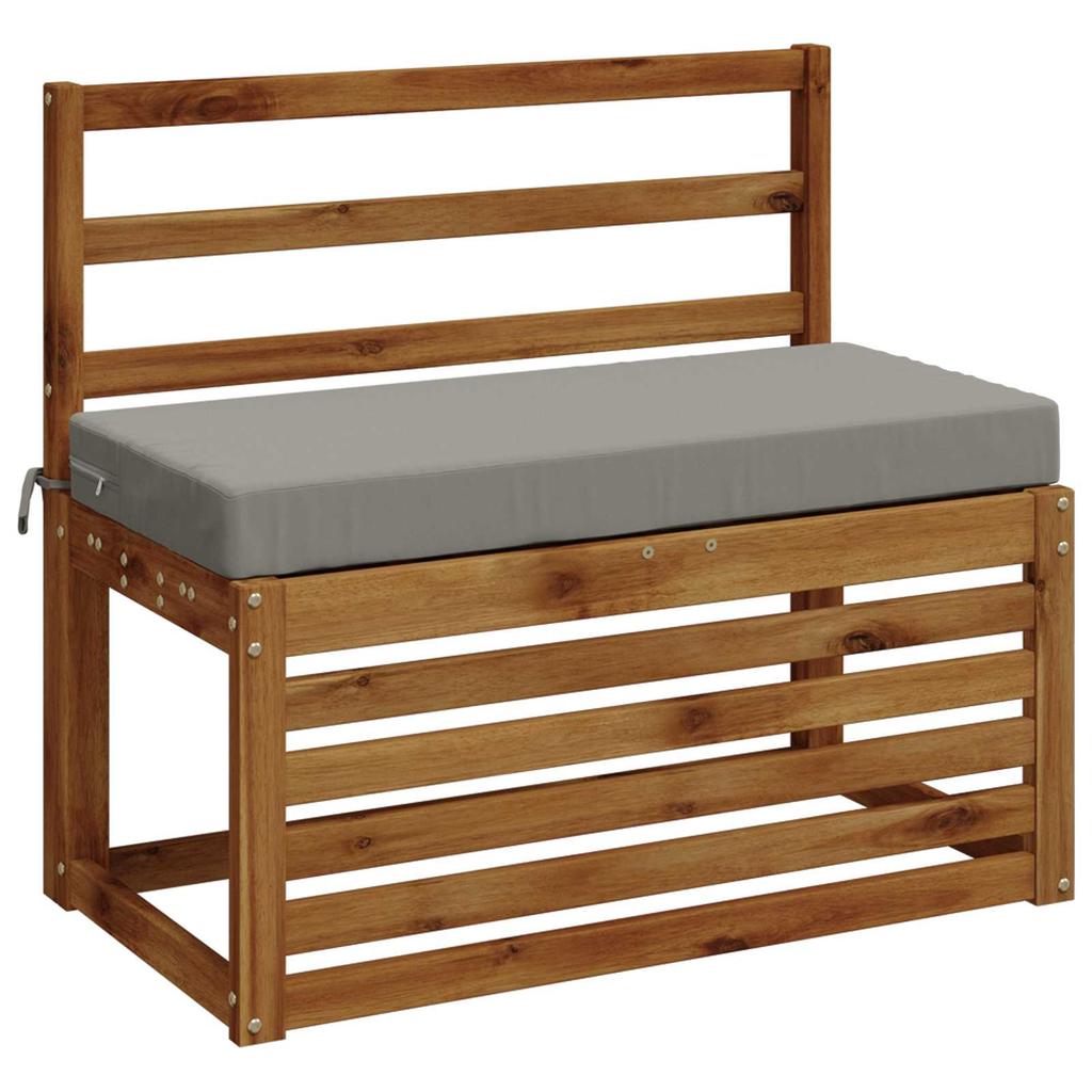 2 Piece Bench Cushions SOEST 2 Pcs. 100percent Polyester Grey