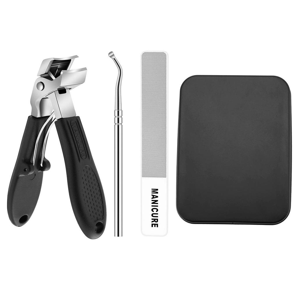 Angled Anti-Splash Ingrown Toenail Trimmers for Thick Nails