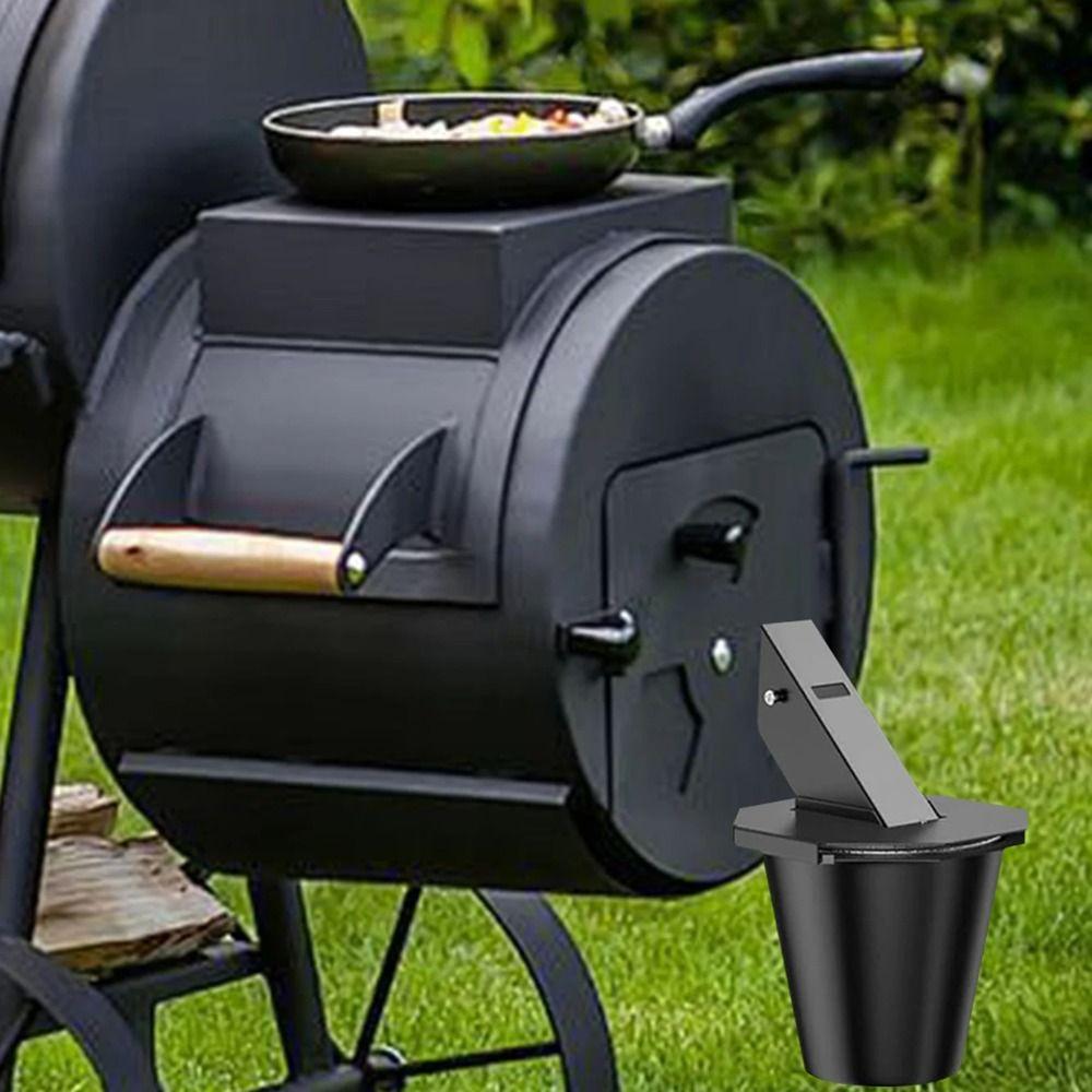 13pcs Rust-Proof Lidded Smoker Drip Bucket Sturdy Metal Material Portable Oil Drip Catcher  Picnic