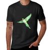 Indian Ringneck Parakeet T-Shirt Plain Cute Tops Customs Mens Cotton T Shirts