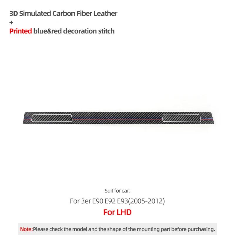 

Betterhumz Car Dashboard Copilot Panel Cover Trim For BMW 3 Series E90 E91 E92 E93 325i 320i 318i Made of Alcantara Accessories Carbon Fiber LHD