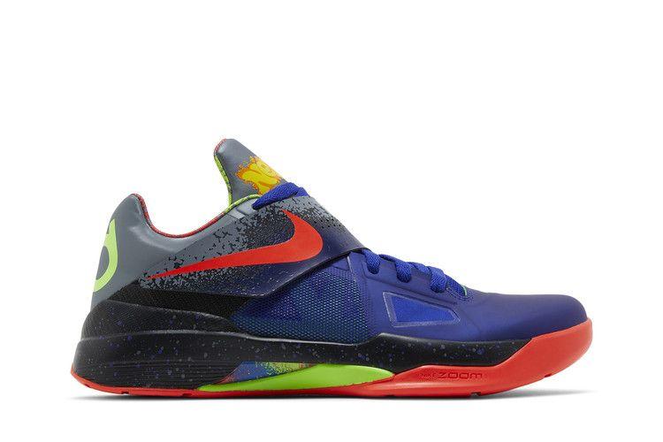 Men's Sneakers Nike KD 4 NERF (2024) Concord/Bright Crimson/Black/Cool Grey/Green Strike