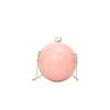 Autumn/Winter  Trendy Designer Handbag Round Ball Bag Acrylic Mini Shoulder Crossbody Bag Chain Bag