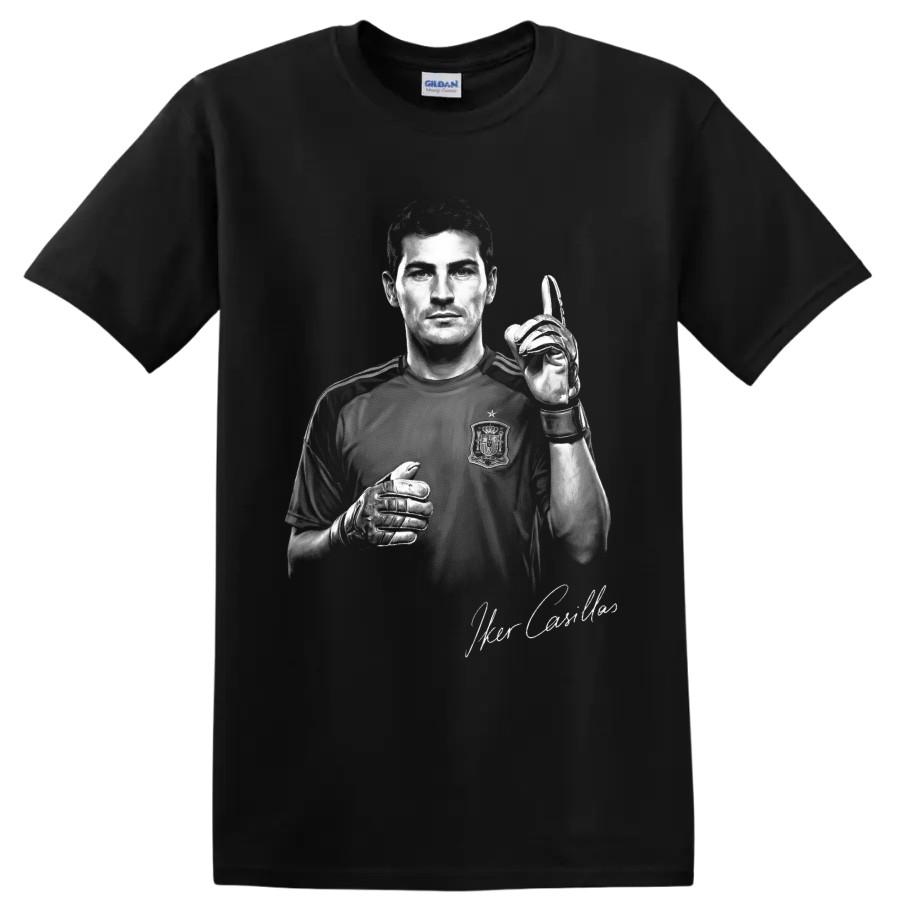 Iker Casillas Soccer Goalkeeper T Shirt Spanish Football Legend Graphic Art Tee