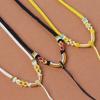 Elegant Handmade Adjustable Eight-Strand Peach Blossom Knot Necklace Cord