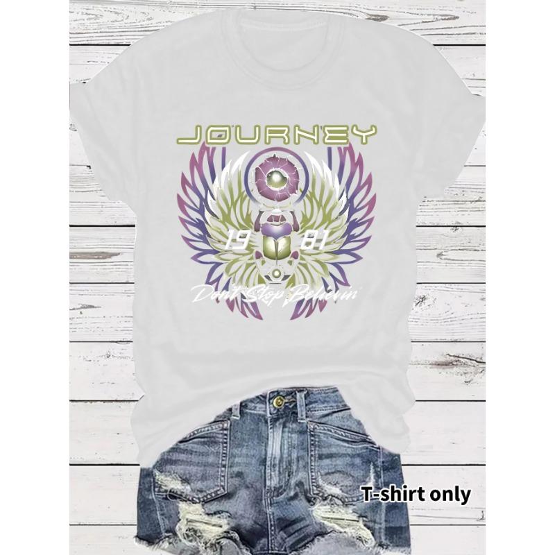 Damen Rock Kurzarm T-Shirt