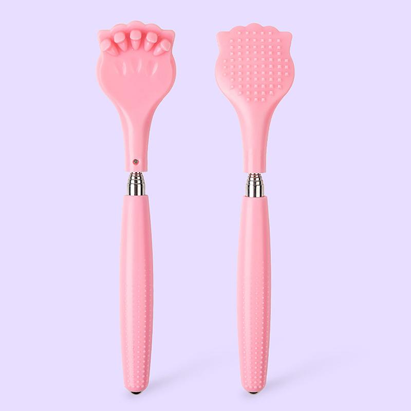 

Телескопический скребок для спины с пятью секциями, массажер для зуда, скребок для спины, массажный скребок для спины, инструмент против зуда розовый