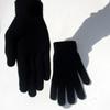 Plush Lining Full Fingered Gloves Winter Warm Women Men Mittens Ribbed Knitted Gloves  Daily Wear