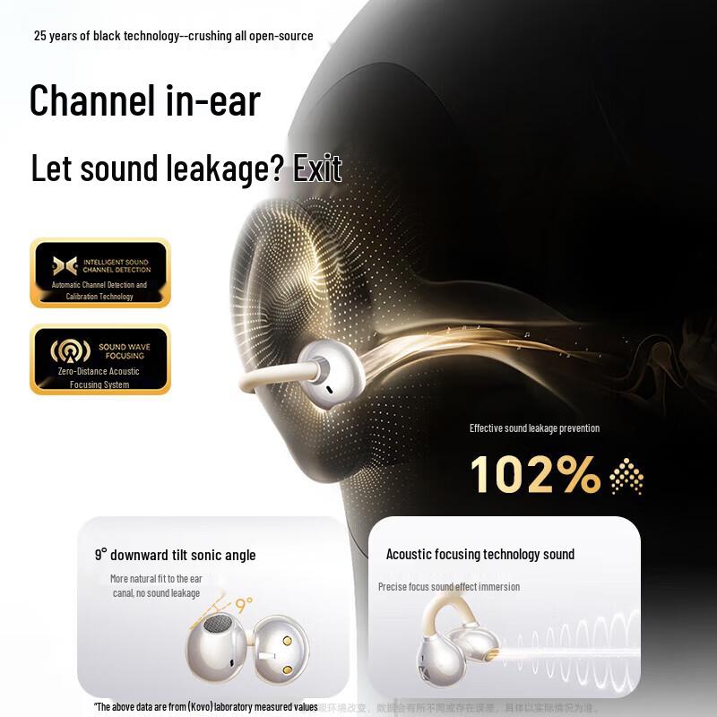 KOVOL Bone Conduction Ear-Clip Wireless Headphones