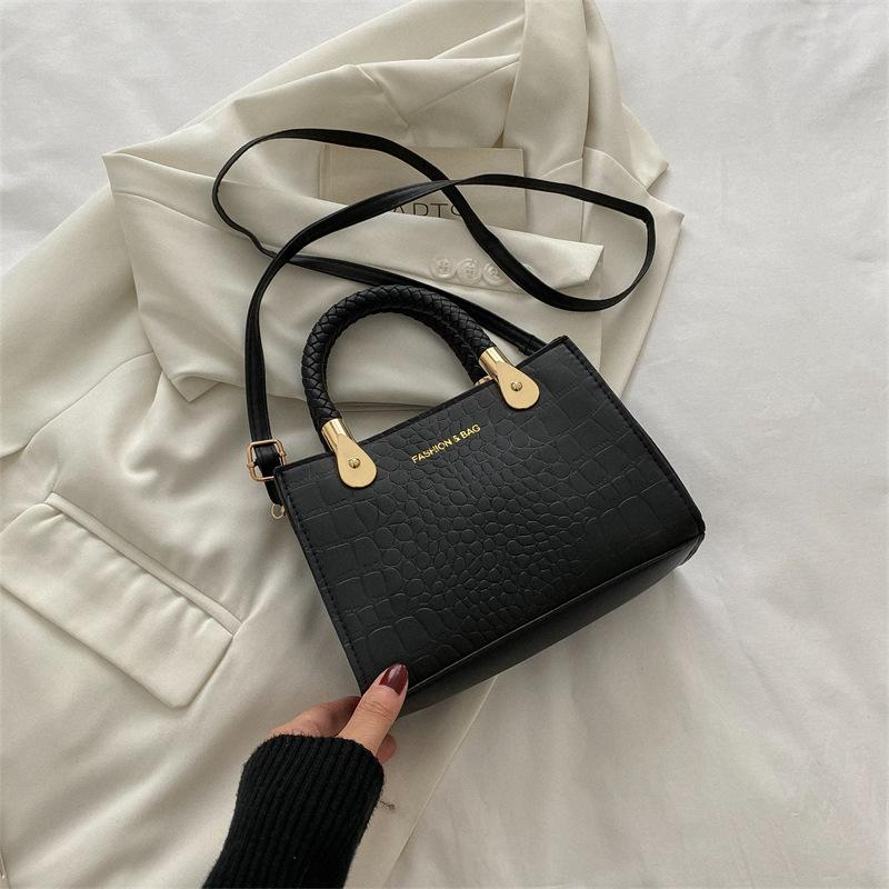 Bag Women's Bag Fashion Trend Casual Portable Small Square Bag Retro One Shoulder Crossbody Women's Small Square Bag