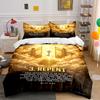 "Golden Gate with Key Heaven Theme Bedding" Bedding Set (1 Duvet Cover, 2 Pillowcases, Duvet Not Included)