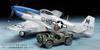 Tamiya Scale Limited Edition Army North American Mustang Light Drive Military Vehicle Plastic Model Kit 1/48 U.S. P-51D & 1/4-Ton Four-Wheel Set,