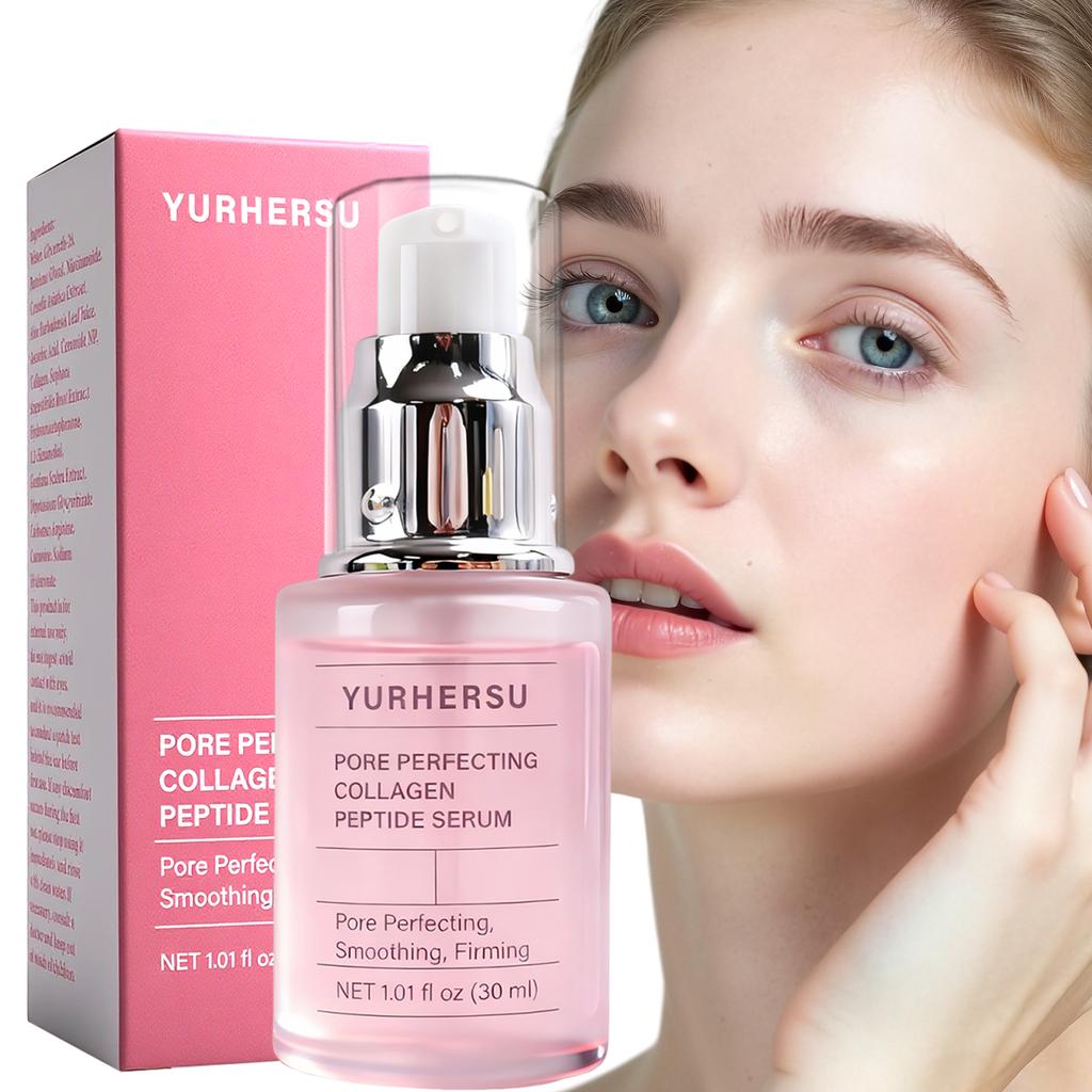 Siero Viso con Peptidi di Collagene Rimuovi Rughe Lifting Rassodante Attenua Linee Sottili Essenza Anti-Aging Illumina Nutre Cura della Pelle