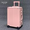 Xingzhi Lv Aluminum Suitcase with Universal Wheels - 20/24/26/28 inch Travel Trolley, Unisex Design