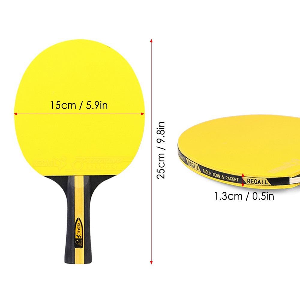 Double Sided Table Tennis Set Colorful Table Tennis Racket Ping Pong Rackets Casual Training