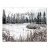 Scandinavian Poster and Print Winter Nature Landscape Canvas Painting Beer Deer Animal Wall Art Picture Nordic Style Home Decor