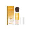 Pudră liberă cu SPF50, protectoare solară, blocant solar, protectoare pentru piele, impermeabilă, pentru pori invizibili, blocant solar, luminează, controlul sebumului, pudră de machiaj