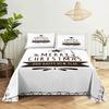 Bed Sheet Set 240x220 Christmas Tree With Pillowcase Letter Green For Single Double Beds Kids Adult 3D Bedding Texile Twin Full