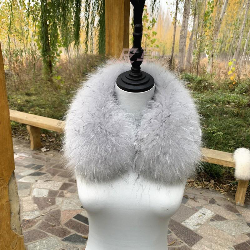 Fox Fur Square Collar Real Fur
