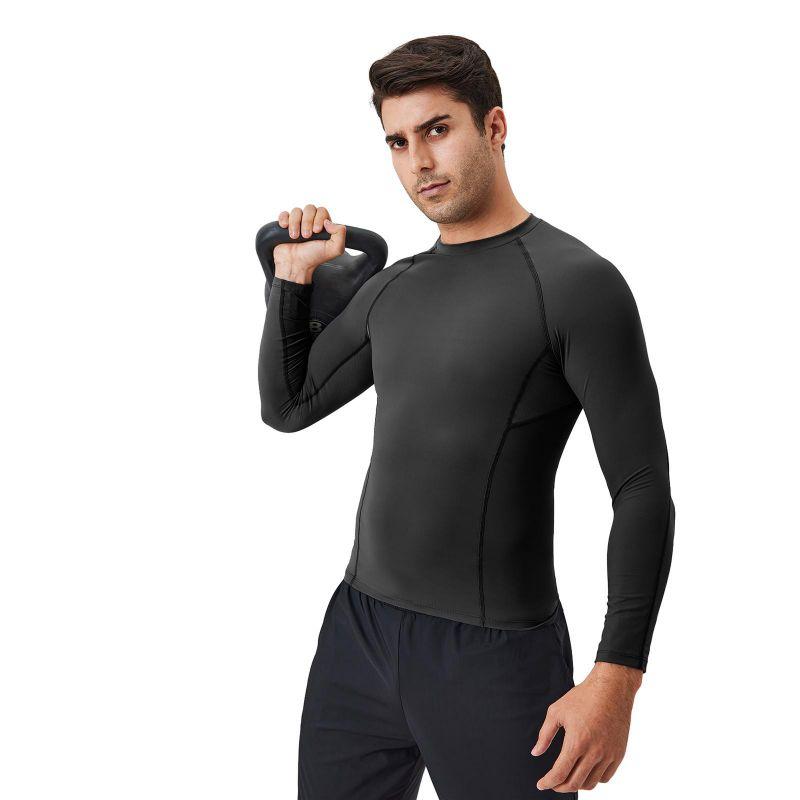 Men's Sports Fitness Top Outdoor Training Tight Compression Quick Dry Sweatshirt