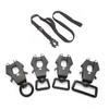 Medium Large Dog Traction Rope Zinc Alloy Frog Clip Tactical Pet Leash Heavy Duty Durable Training Walking Lead