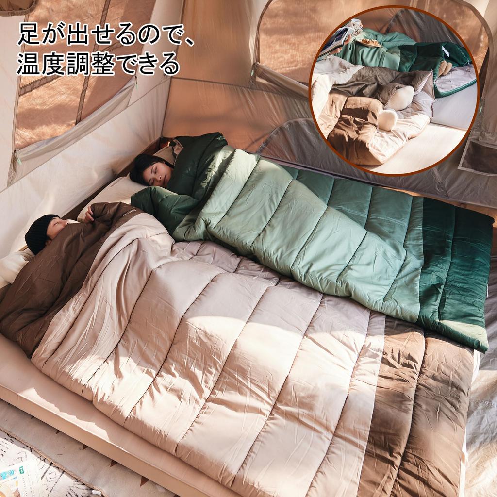 Naturehike Wide Sleeping Large Fully Perfect for Outdoor Car Disaster Indoor Family Fits Storage Bag Included Envelope-Style Bag, 200x115cm, Size,