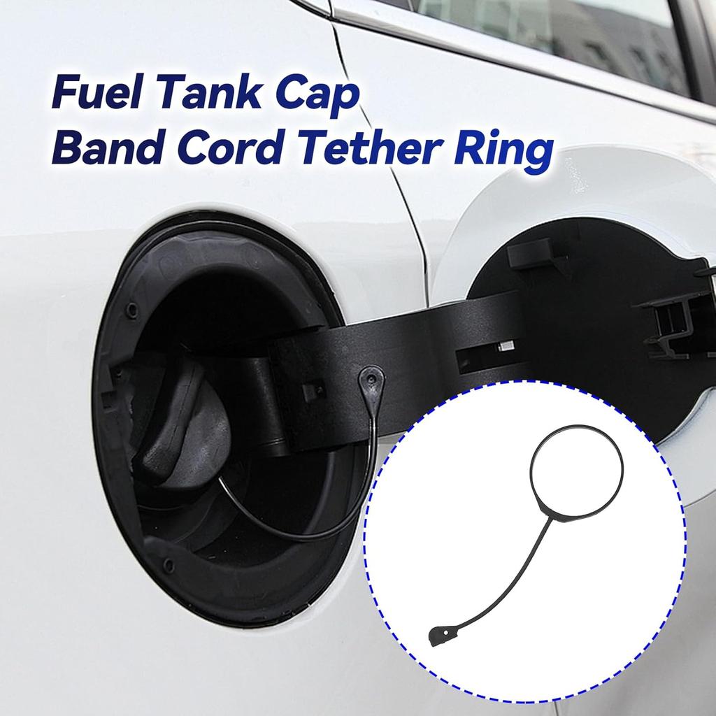 Fuel Tank Cap Rope Tether Gas Cap Tether 2 Parts Fuel Tank Cap Line Wire Tether Ring Gas Cap Tether Compatible With Jaguar Xf 2008 To 2015