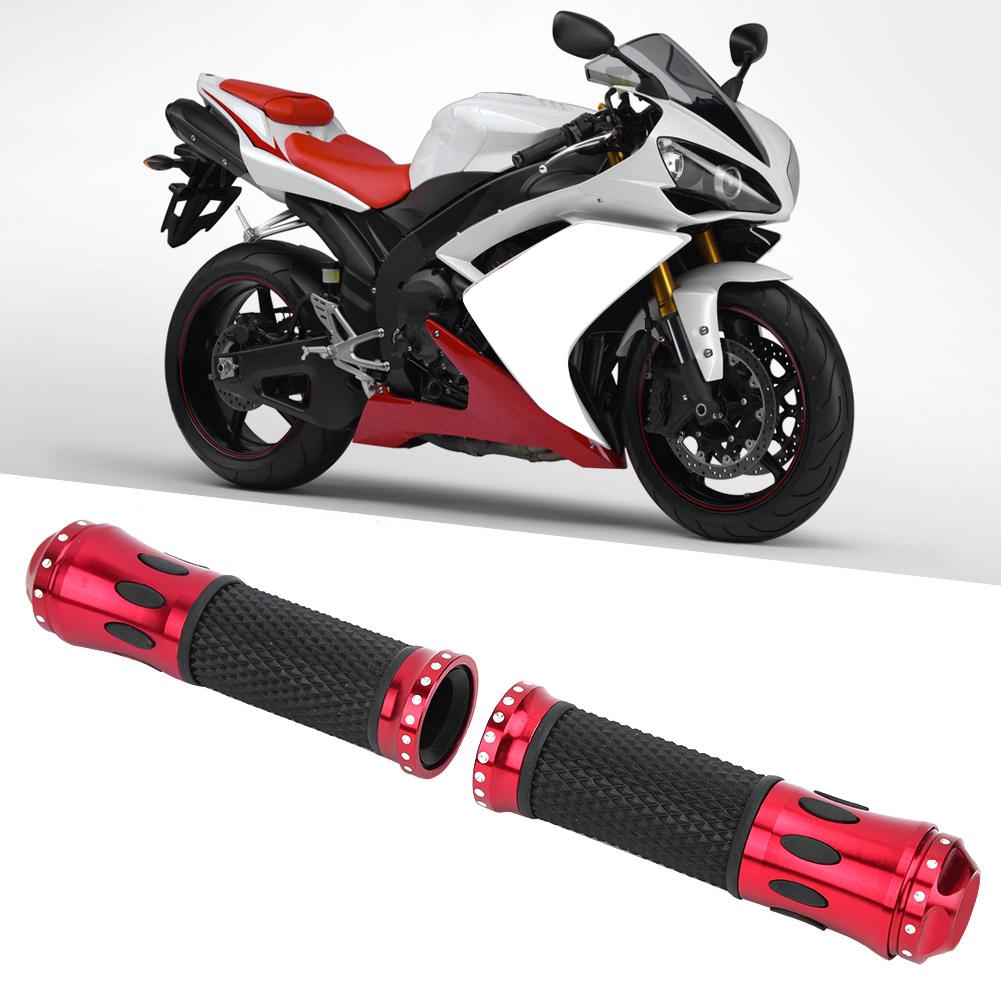 Universal Motorcykelstyre Skydd CNC Halkskydd Aluminium Gummi Handtagsskydd Tillbehör(Netto )