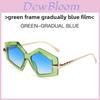 Snake Pattern Metal Frame Polygon Sunglasses With Uv400 Protection For Fashion Women And Outdoor Wear