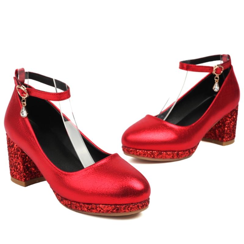 Fashion High Heels Pumps Shoes Sexy Luxury Gold Silver Red Women's Heels Elegant Party Office Wedding Bridal Shoes Large Size 45