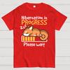 Hibernation In Progress Cotton Summer Casual Cool Loose T-Shirt