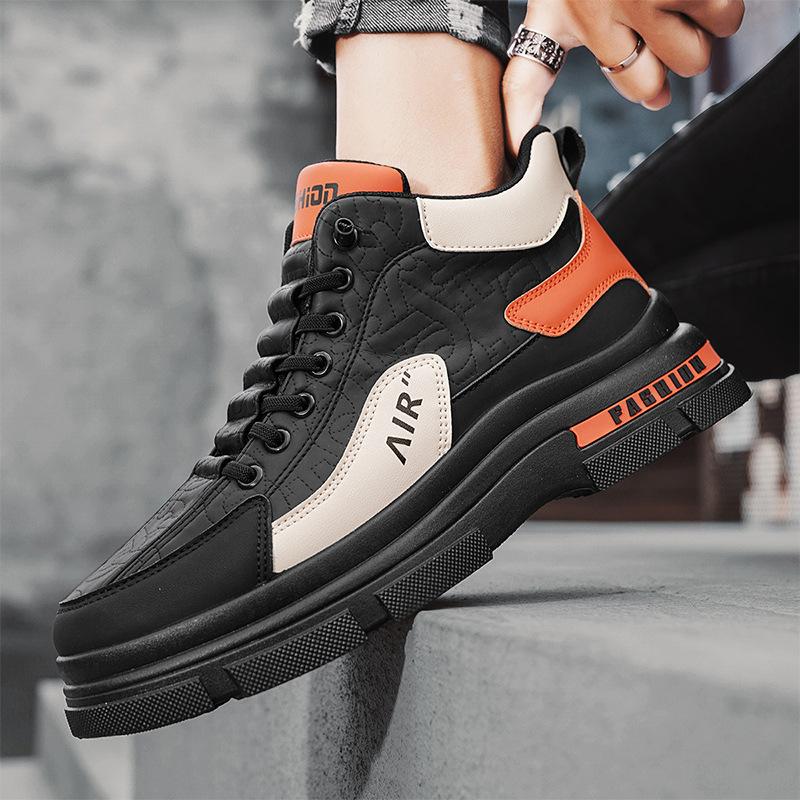 Martin Boots Men's New Autumn Trend Leisure Sports Labor Insurance Shoes Fashion Platform Versatile High-top Men's Shoes