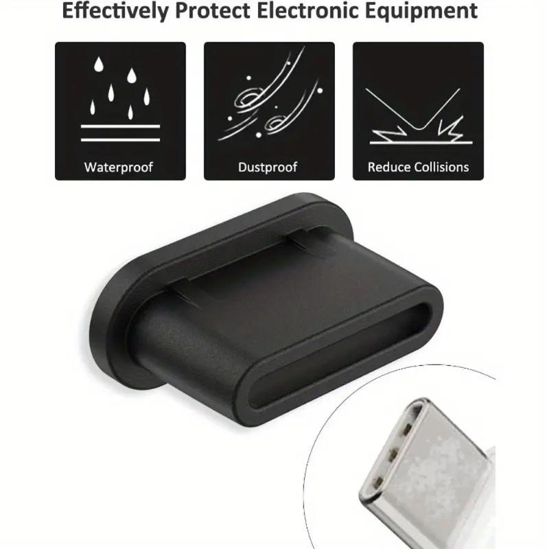 5/10Pcs Silicone Dust Plugs Type C Charging Port Protector Stopper Cap Cover For Phone Anti-Dust Plug