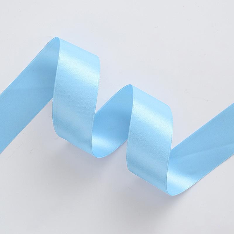 Solid Color Polyester Ribbon for DIY Floral Crafts & Cake Decoration