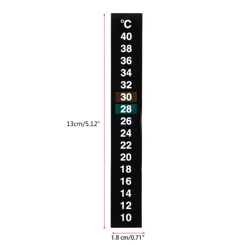 Brewing Thermometer Strip Adhesive Strip Thermometer Aquarium Thermometer Sticker Thermometer Sticker for Fish for Tank