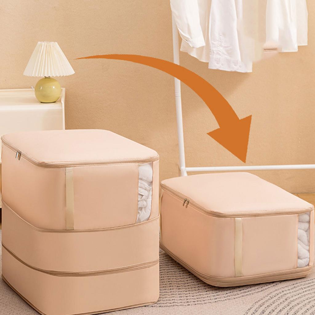 Large Capacity Luggage Packing For Closet Bedding Self Compression Organizers Comforter Storage Bag Duvet Quilt Pillows