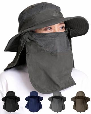 UV Protection Sun Safari Hat for Sun Face Adjustable Complete Sun Japanese Design [Kavale] Hat, Hat, Women, Protection, Cover, Size,
