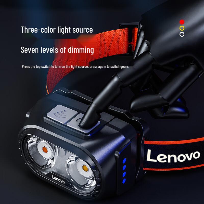 Lenovo Rechargeable Waterproof LED Headlamp