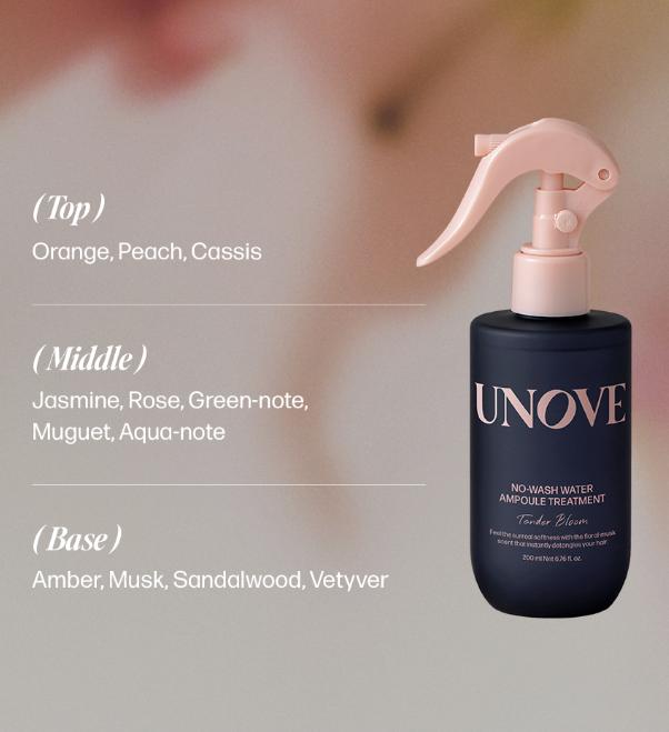 UNOVE No-Wash Water Ampoule Treatment 200ml – Leave-In Spray Hair Pack