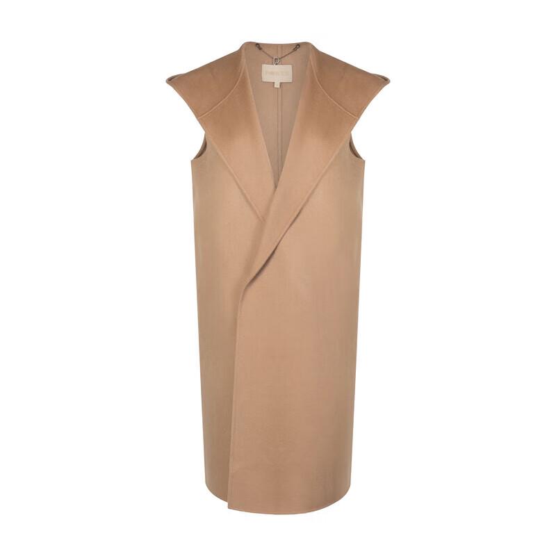 PORTS Women's 100% Cashmere Long-Sleeve Mid-Length Coat