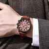 Men'S Watch Quartz Silicone Calendar Casual Waterproof Watch