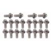 20Pcs Flanged Hex Bolts 304 Stainless Steel Flange Head Screws M6x20 Industrial Construction Fastener