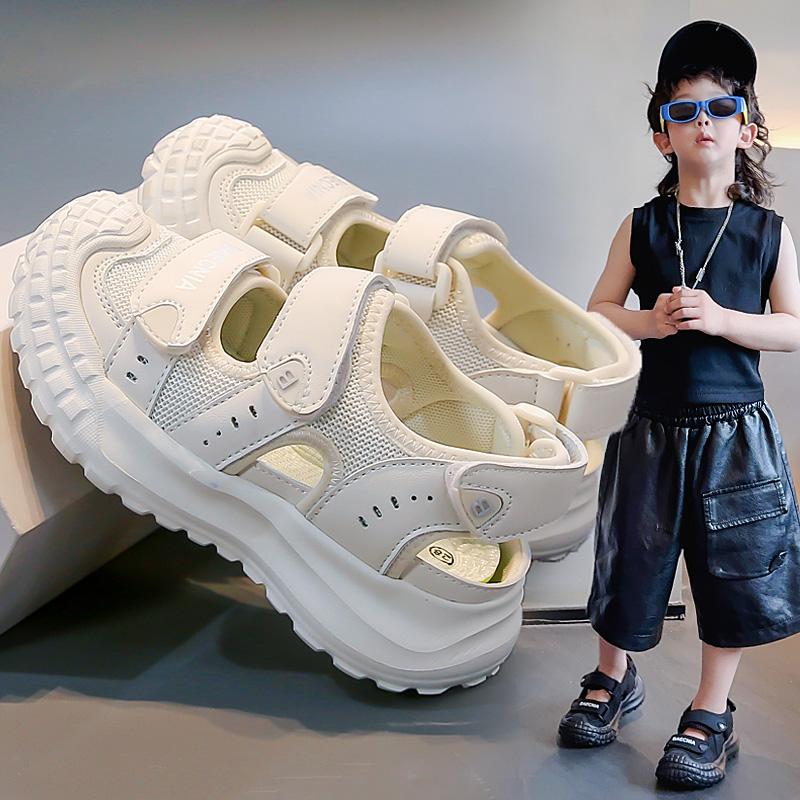 Children's Shoes, Girls' Sandals, Summer Edition , New Style for Girls' Summer, Mesh Perforated, Boys' Baotou Sandals