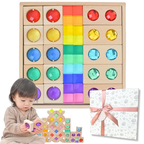 

Jewel Building Blocks, Pre-wrapped, Perfect Gift [Enjoy Your Child s Enthusiasm! Jewel-Like Building Blocks] Acrylic Cubes, Educational Toy, Color Edu