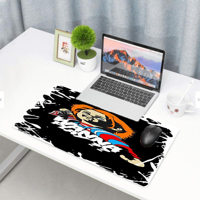 Bride of Chucky Print Mouse Pad, Anti‑Slip Desktop Keyboard Mat, for PC Laptop Gaming Working Daily Use, Cool Festival Surprise Gift